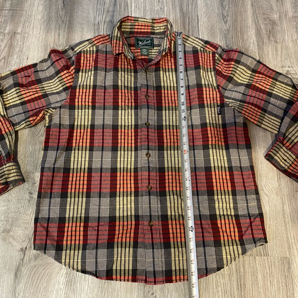 Woolrich Plaid Flannel Cotton Button Down Shirt Men’s Size Medium - Picture 5 of 7